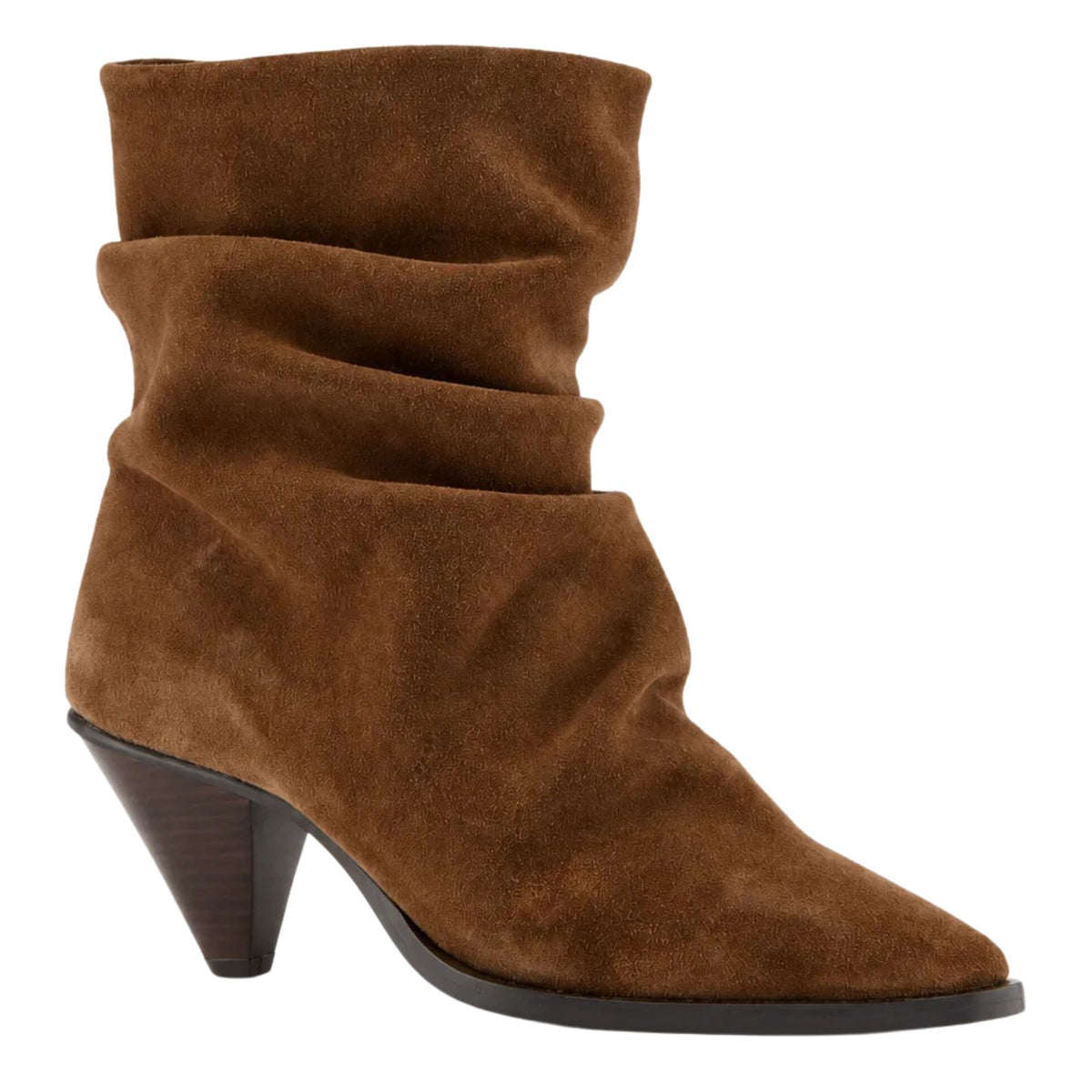 Donkerbruine suede haklaars Levy