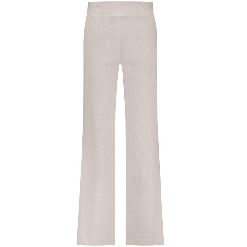 Ecru broek Lexie linen look - Capuchon Fashion