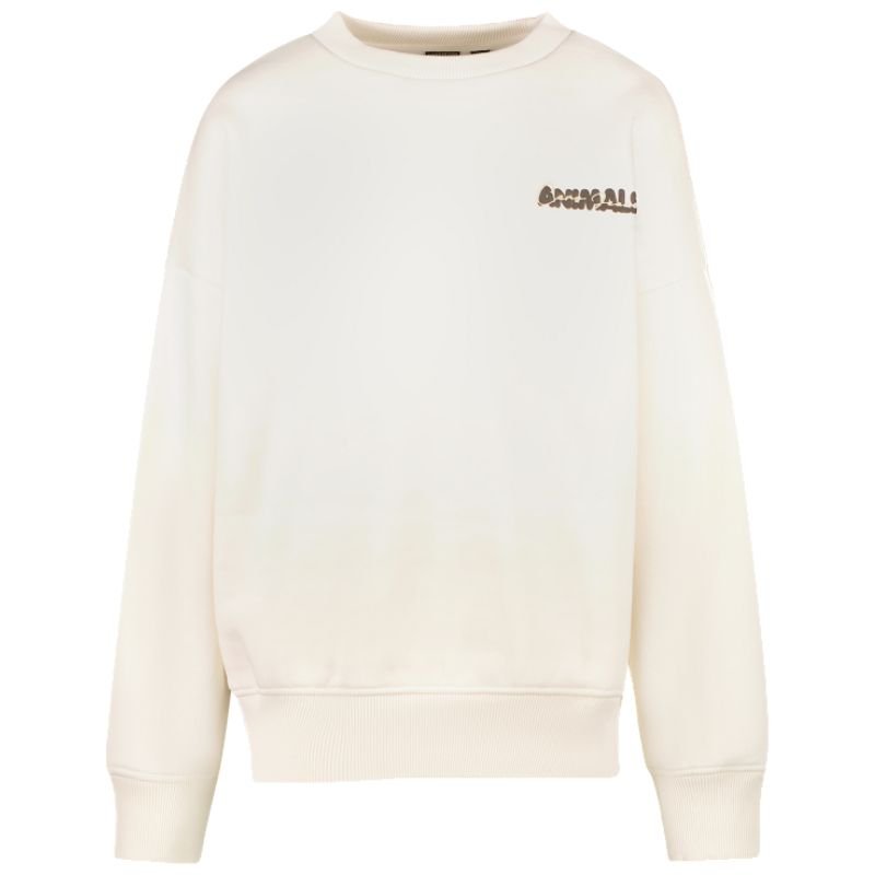 Ecru geprinte backprint sweater Zez - Capuchon Fashion