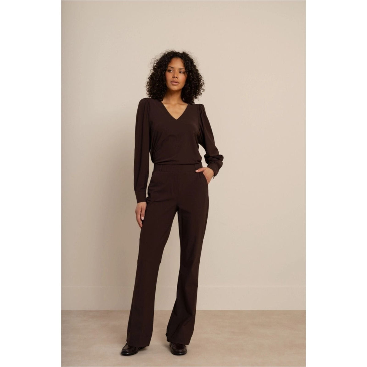 Espresso broek Flair winter bonded - Capuchon Fashion