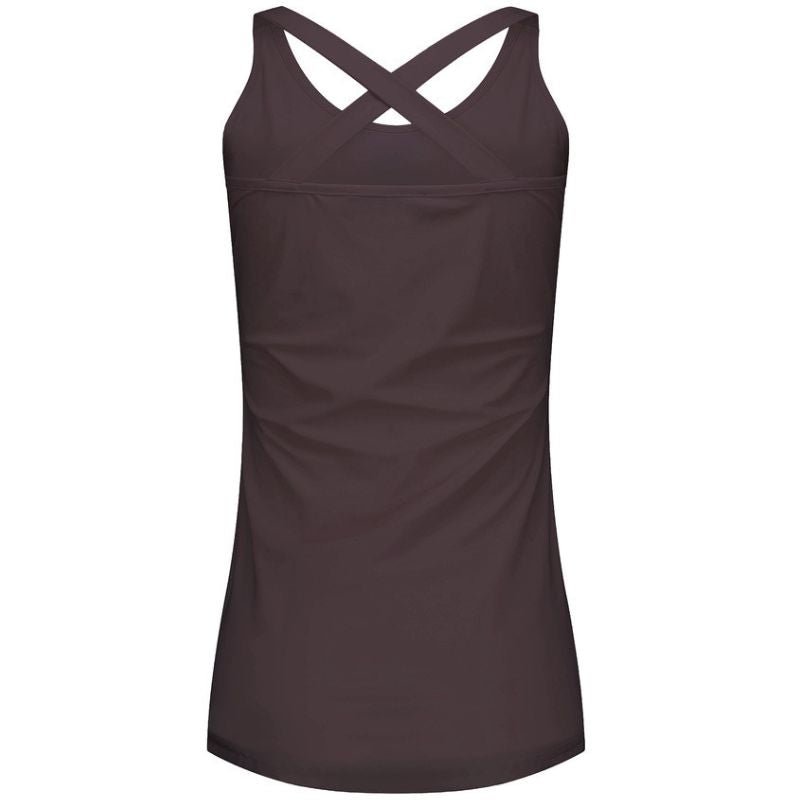 Espresso crossed travel top Cloud - Capuchon Fashion