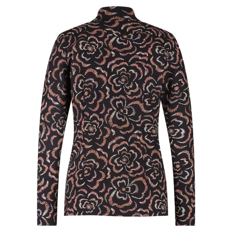 Espresso geprint shirt Poppy marker - Capuchon Fashion