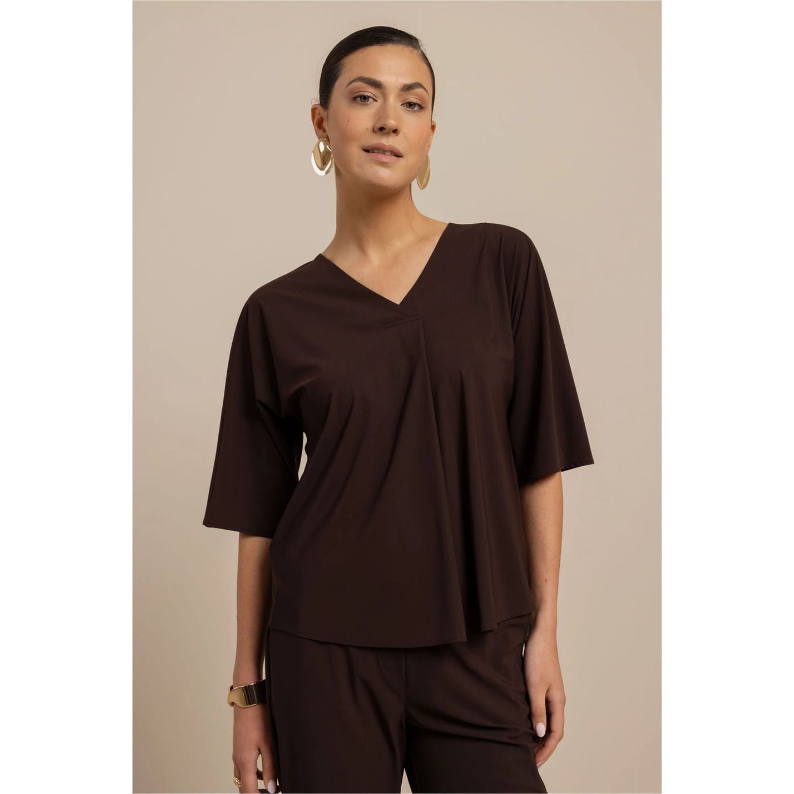 Espresso light travel Marly top - Capuchon Fashion