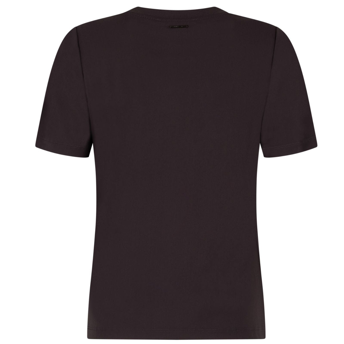 Espresso met print travel t-shirt Britt - Capuchon Fashion