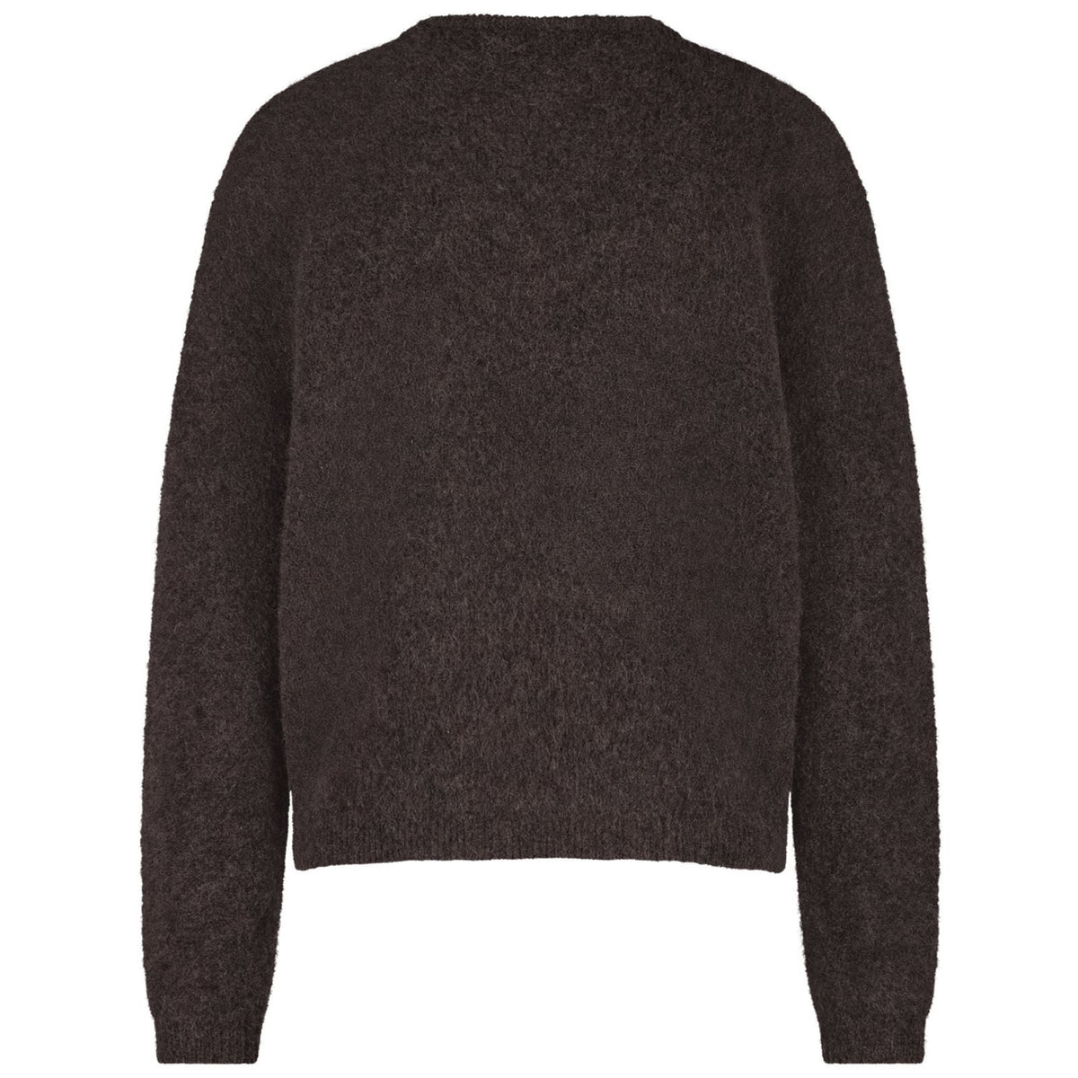 Espresso mohair knit cardigan Bibi - Capuchon Fashion