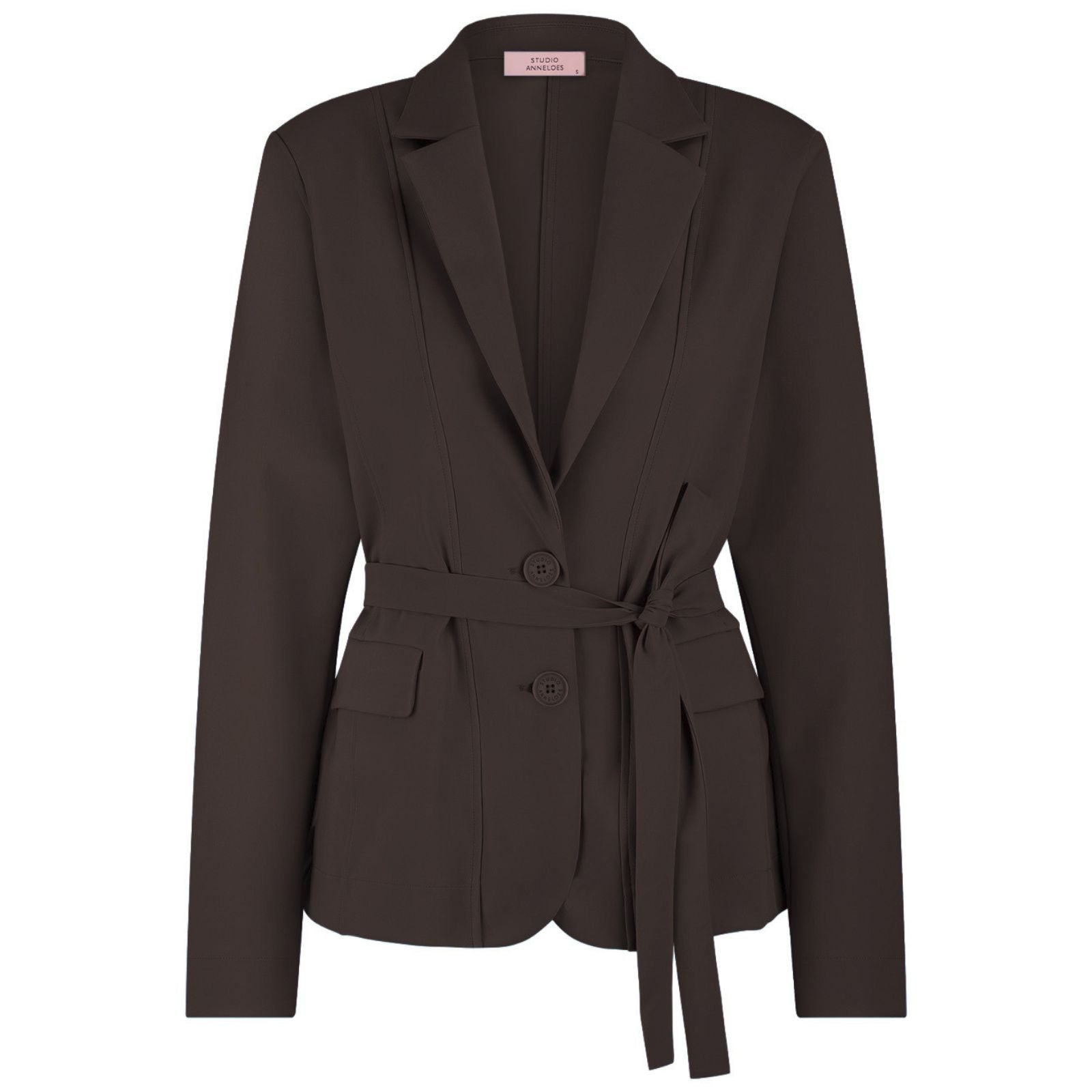 Espresso travel blazer Elin bonded - Capuchon Fashion