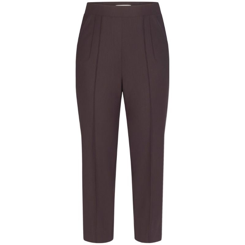 Espresso travel bonded trousers Roisin - Capuchon Fashion