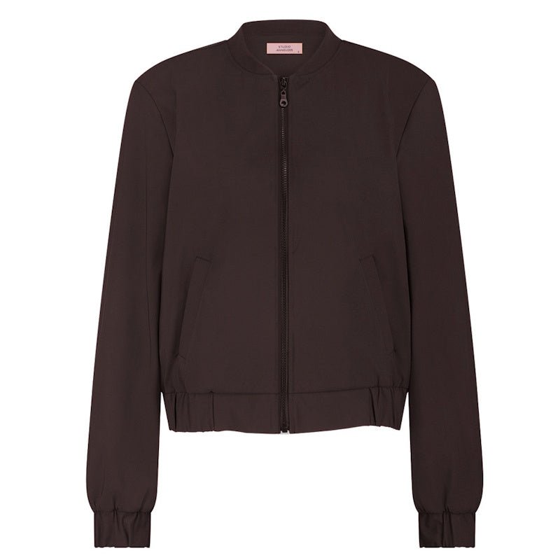 Espresso travel jacket Benja bomber - Capuchon Fashion