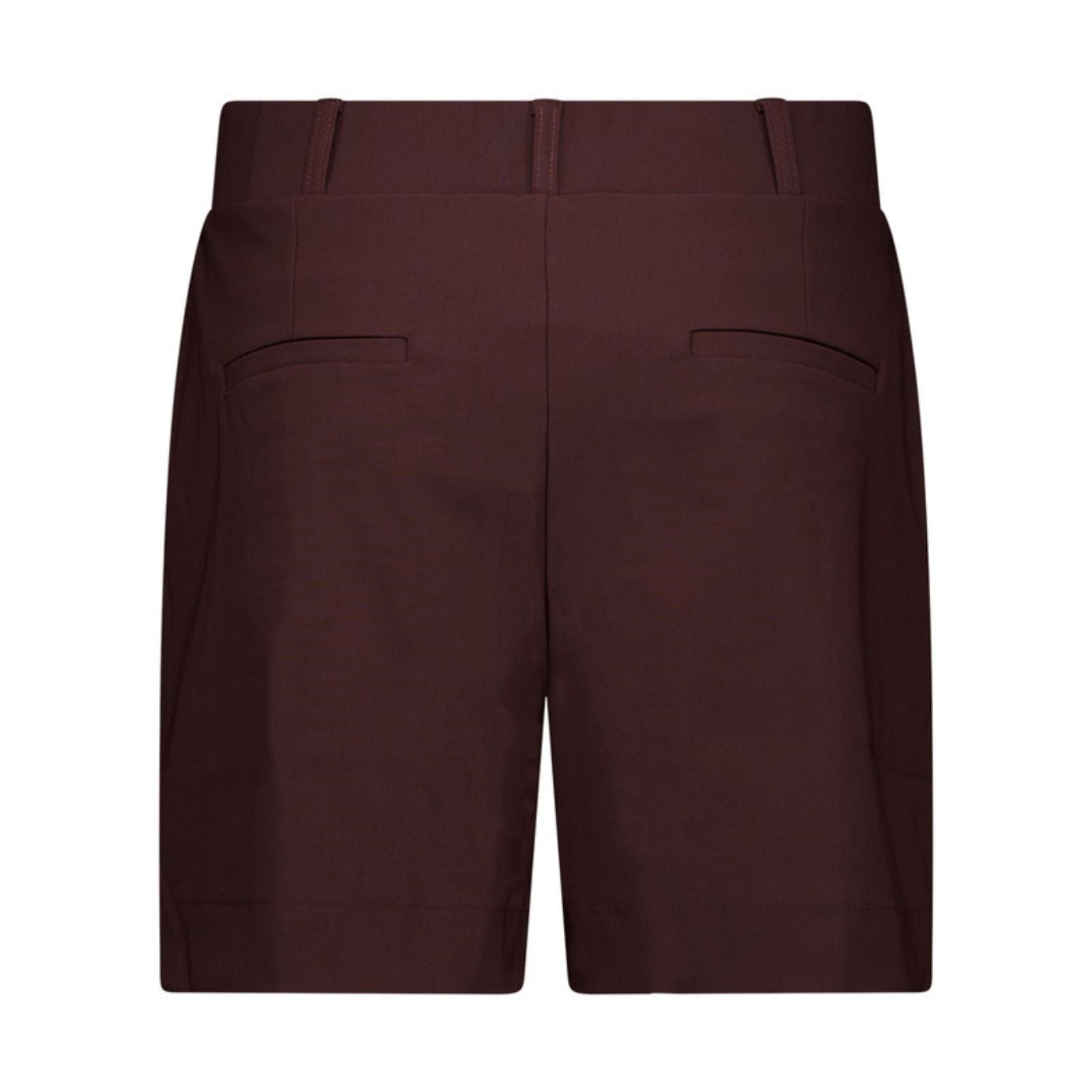 Espressobruine travel short Lisanne - Capuchon Fashion