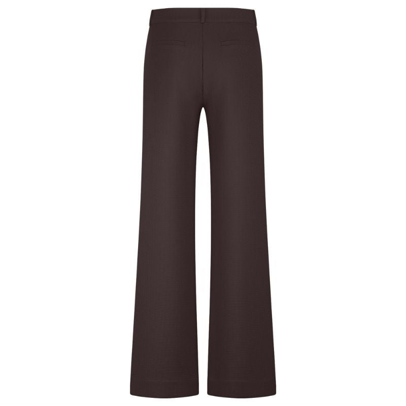 Espresso trousers Lexie waffle - Capuchon Fashion
