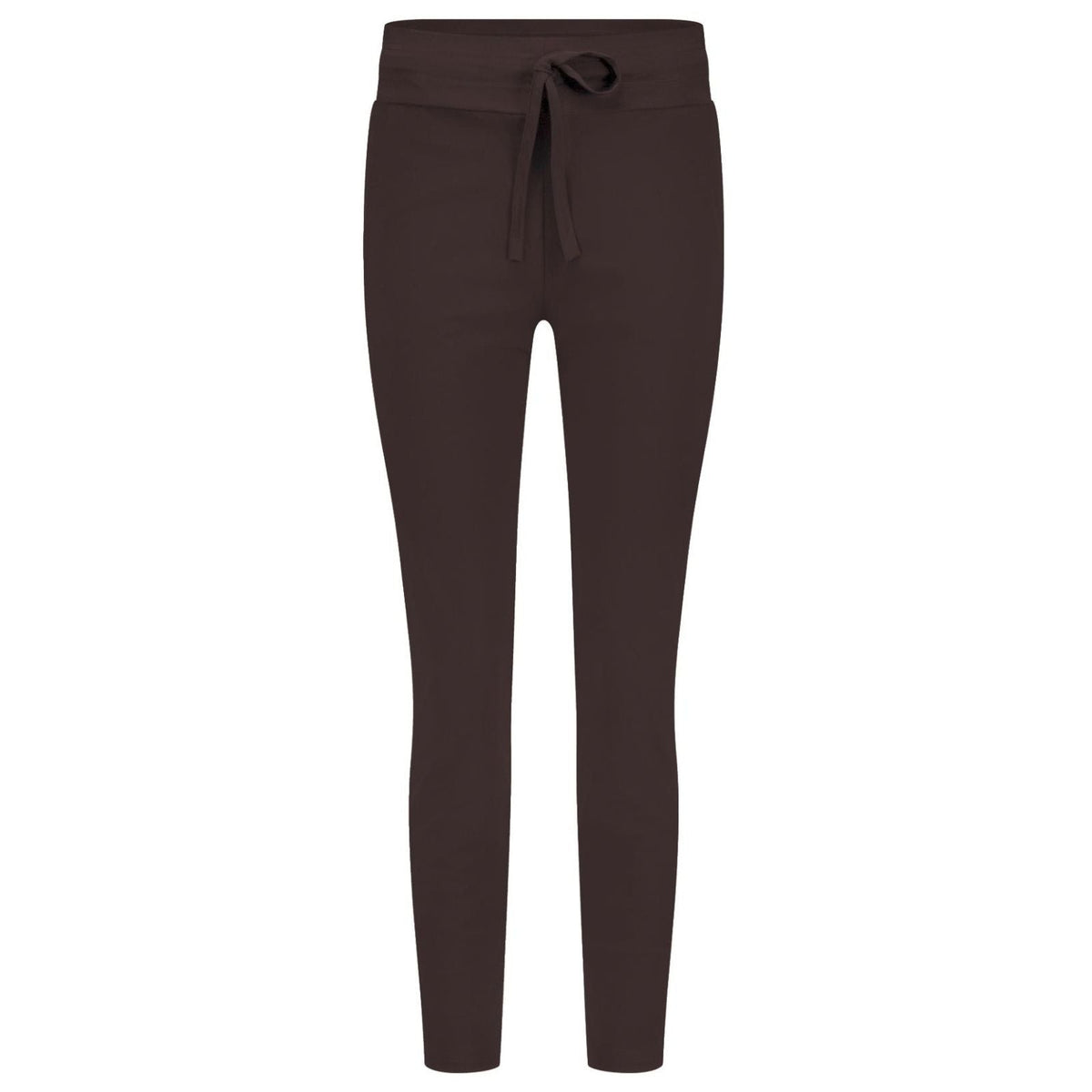 Espresso winter bonded broek Downstairs - Capuchon Fashion