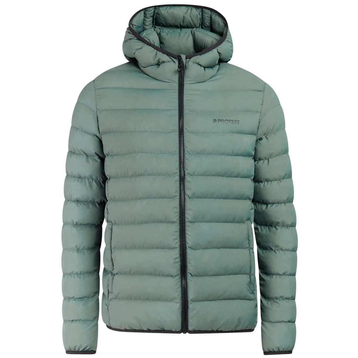 Evergreen outdoor pufferjacket Basso - Capuchon Fashion