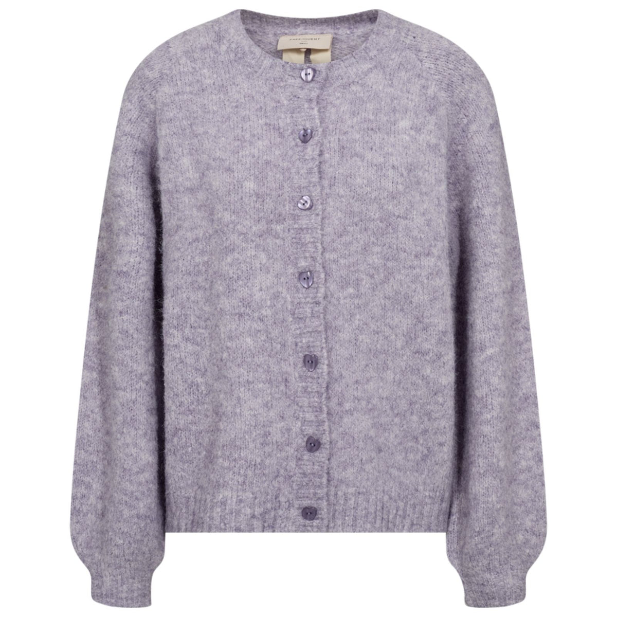 Iris Melange hartjes knopen vest Louisa