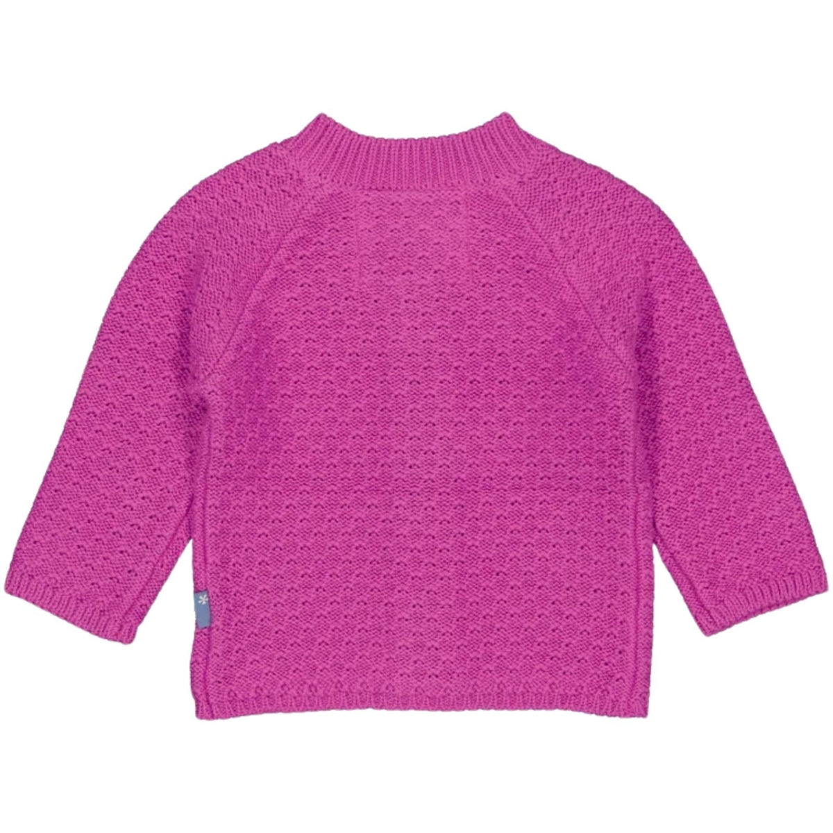Fuchsiaroze fijn gebreid vestje Alexis - Capuchon Fashion