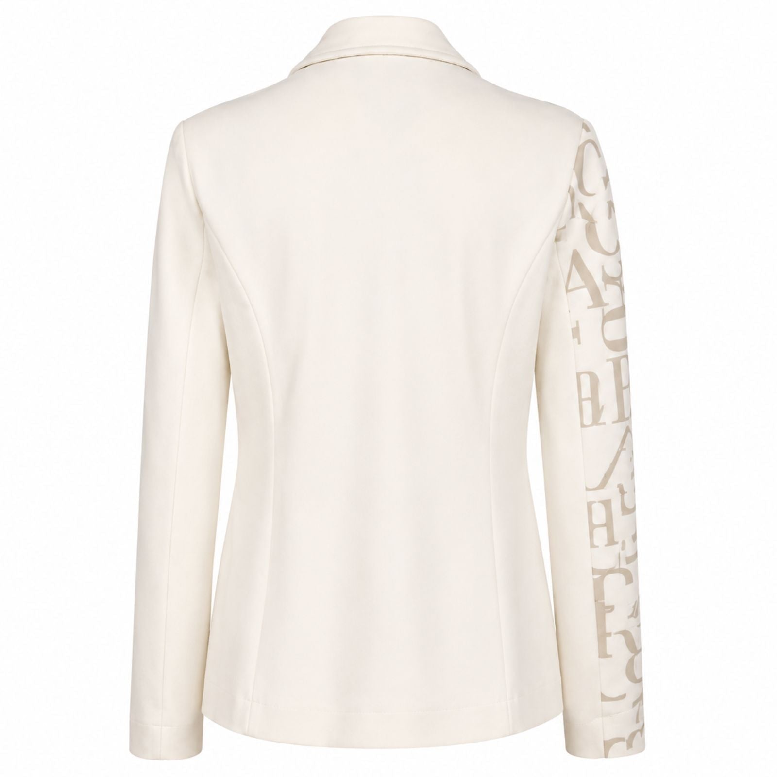Gebroken wit geprinte blazer Tokyo - Capuchon Fashion