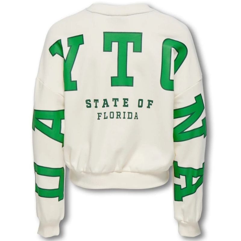 Gebroken witte cropped sweater Sally - Capuchon Fashion
