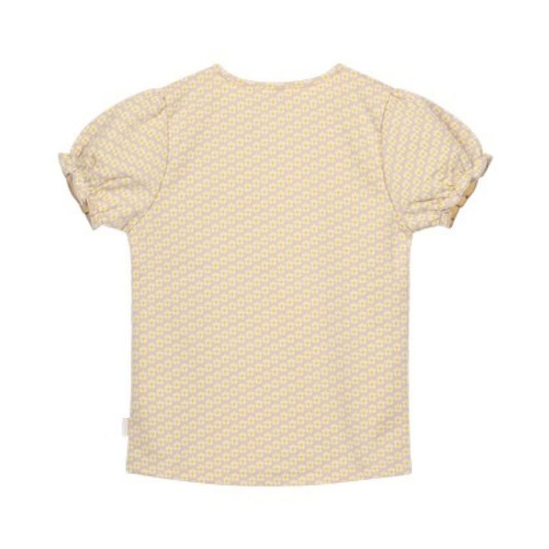 Geel geprint t-shirt 5421 - Capuchon Fashion