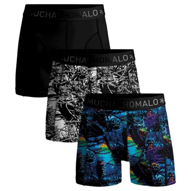 Geprinte 3 - pack shorts Barbwire Owl - Capuchon Fashion