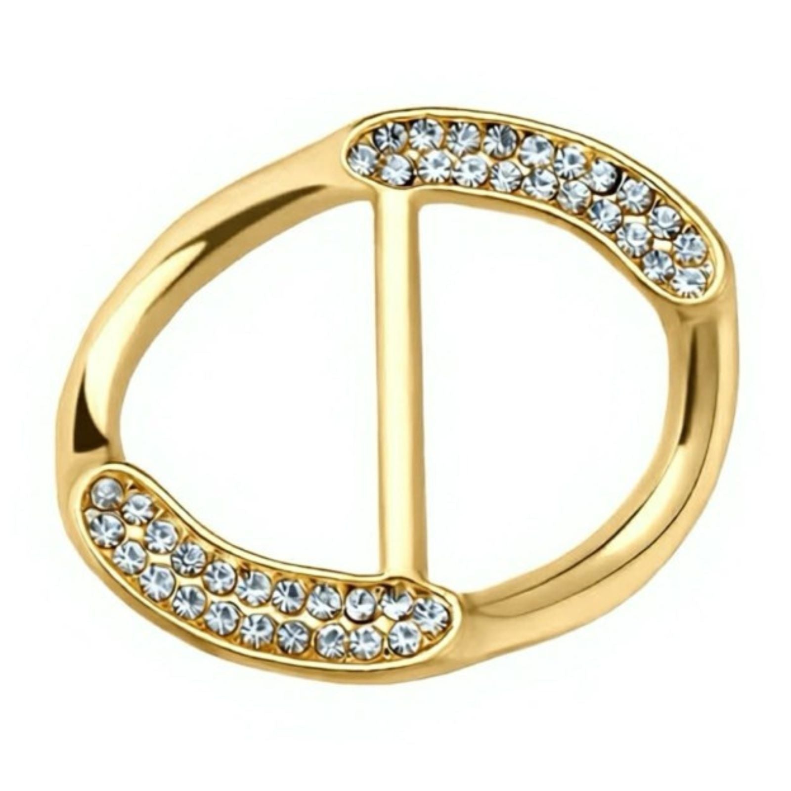 Gouden glitter scarf ring Avianna - Capuchon Fashion