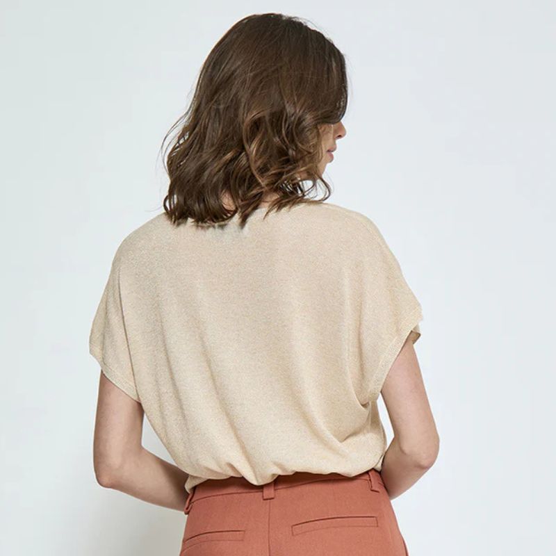 Gouden top Carlina - Capuchon Fashion