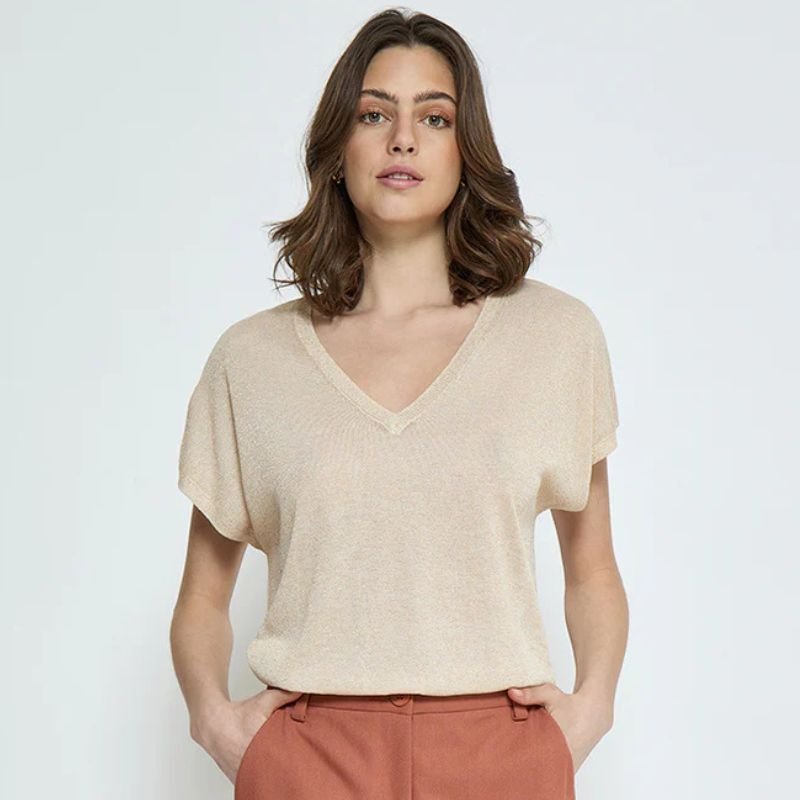 Gouden top Carlina - Capuchon Fashion