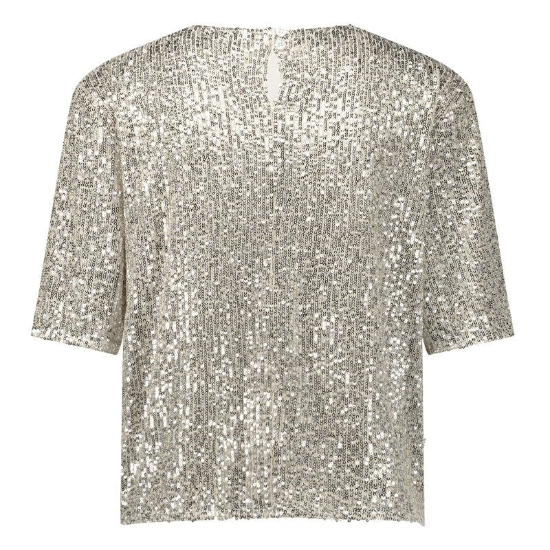 Gouden top Princess sequins - Capuchon Fashion