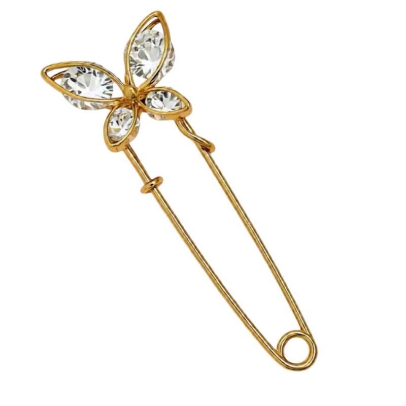 Gouden vlinder broche Butterfly - Capuchon Fashion