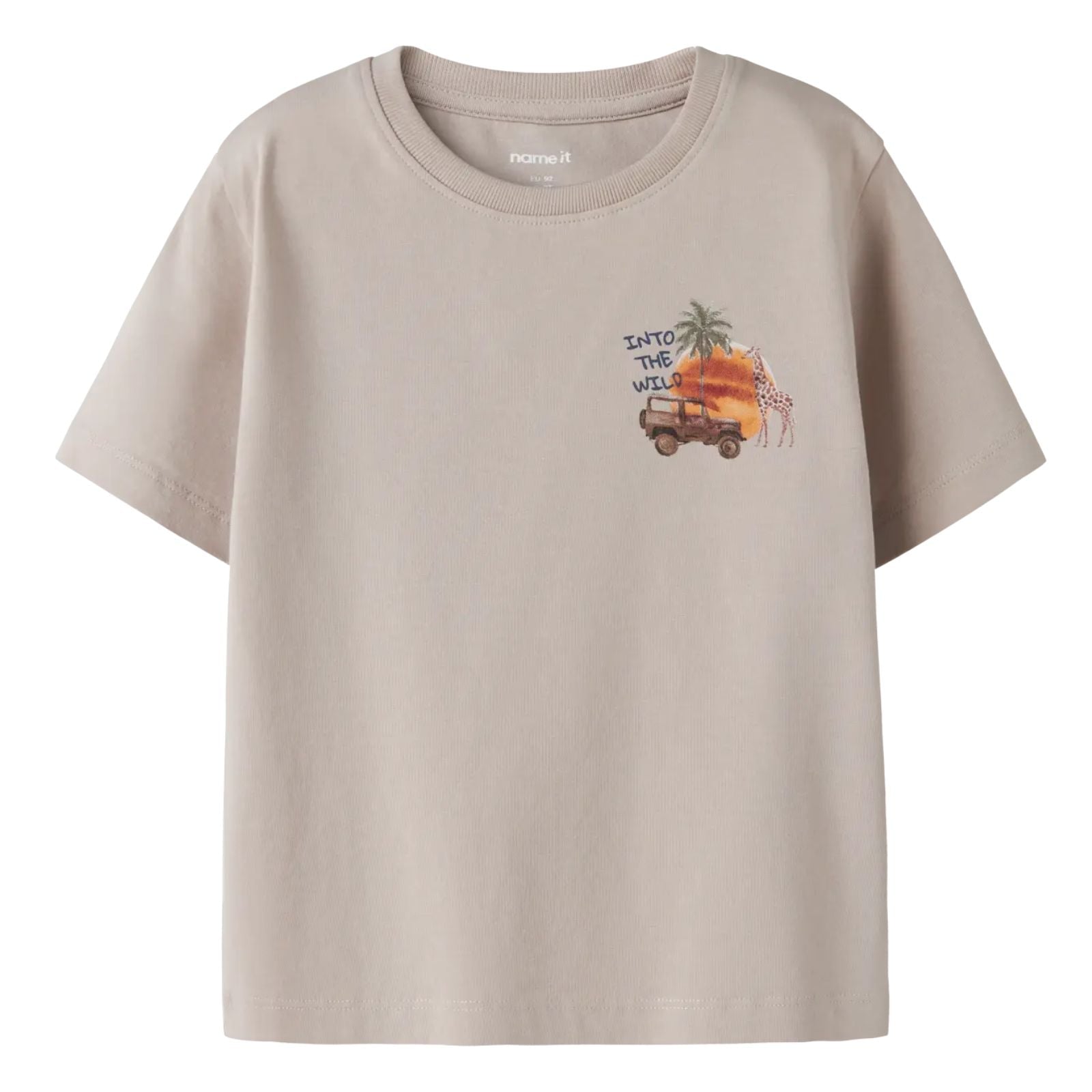 Greige regular fit t-shirt Hugo - Capuchon Fashion