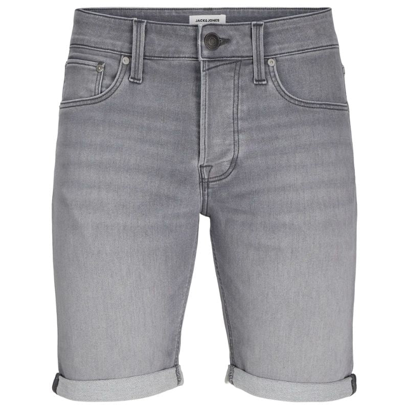 Grey Denim regular fit short Rick Icon - Capuchon Fashion