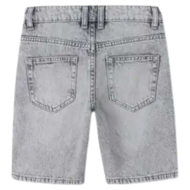 Grey Denim regular fit short Ryan - Capuchon Fashion