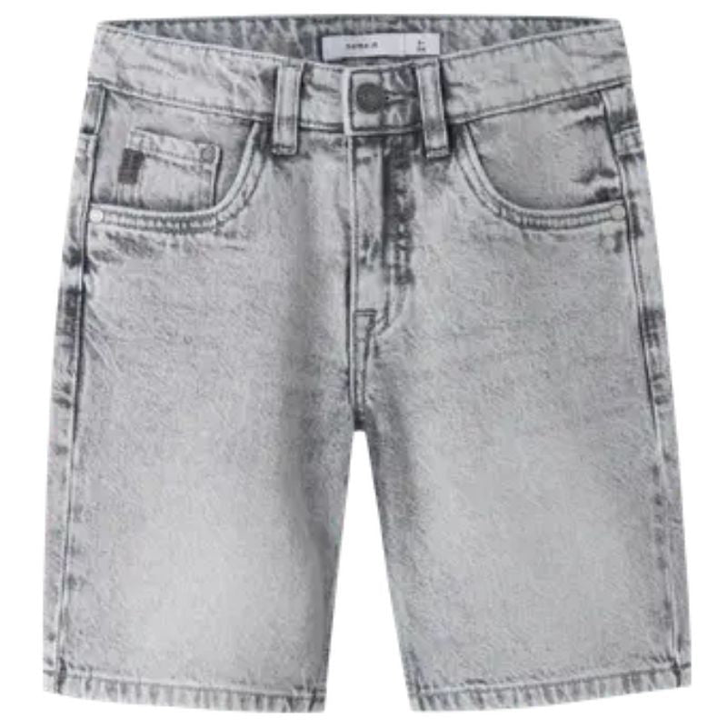 Grey Denim regular fit short Ryan - Capuchon Fashion