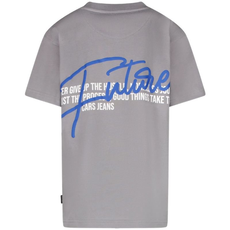 Grijs backprint t-shirt Feturo - Capuchon Fashion