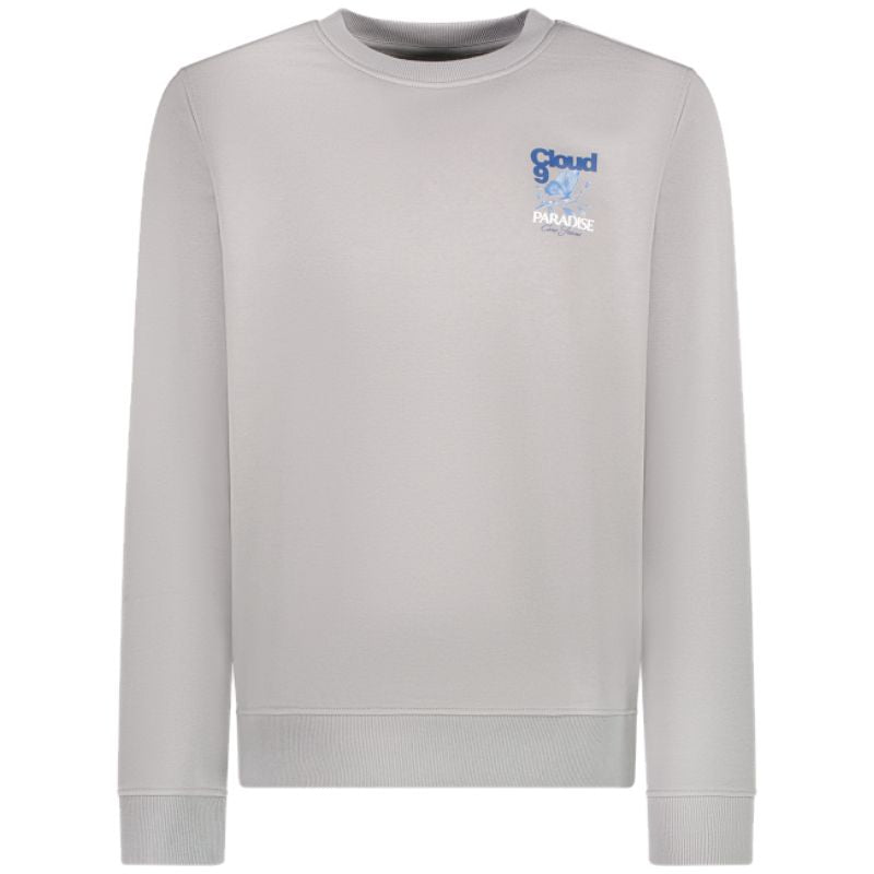 Grijze backprint sweater Cloud - Capuchon Fashion