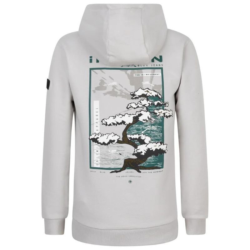 Grijze hoodie Indian Apparel - Capuchon Fashion