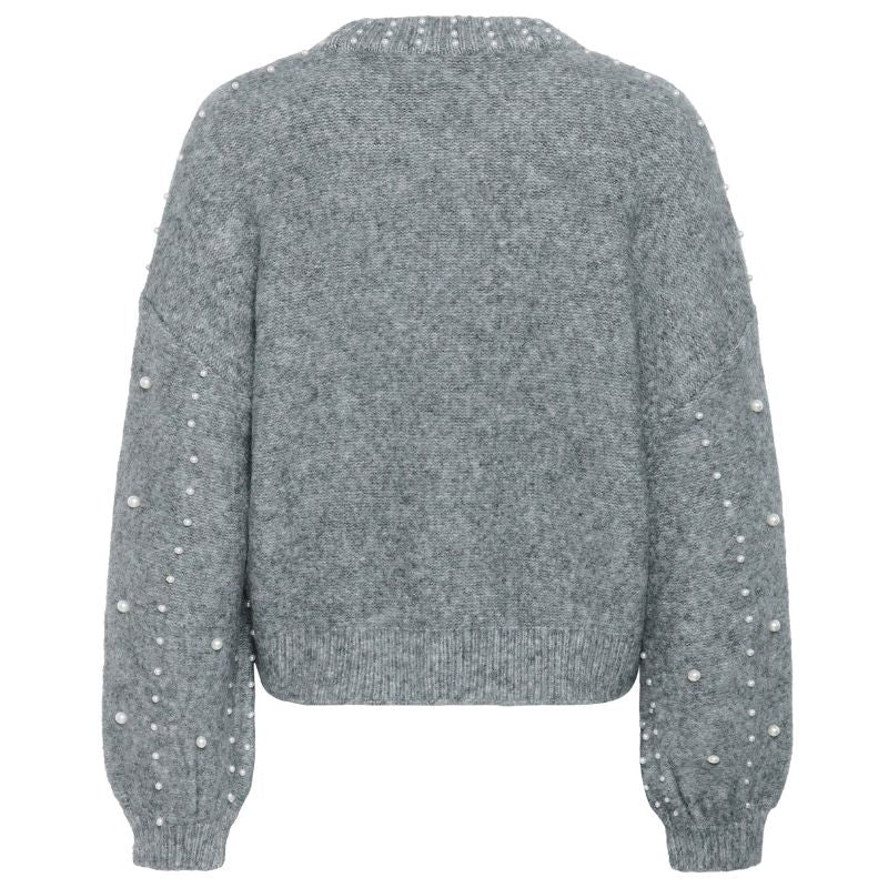 Grijze parel pullover Madeleine - Capuchon Fashion