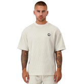 Grijze tee Monogram Waffle - Capuchon Fashion