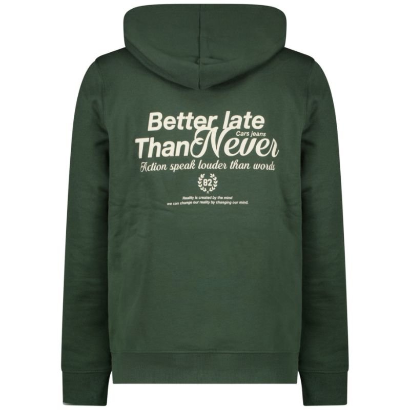 Groen geprinte backprint hoodie Dukey - Capuchon Fashion