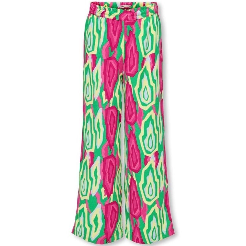 Groen geprinte broek Lino - Capuchon Fashion