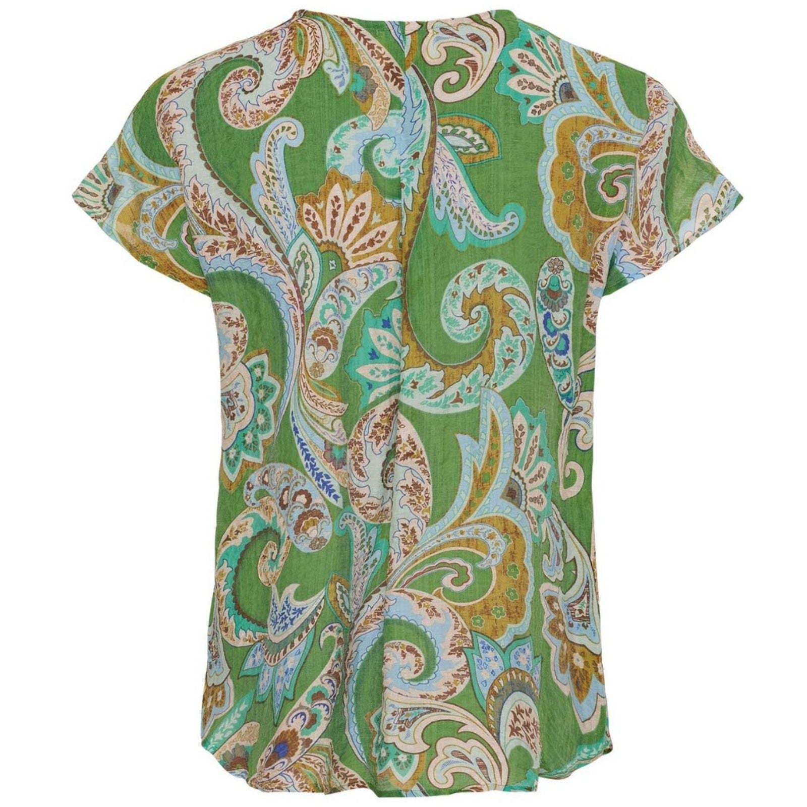 Groen geprinte paisley top Lotta - Capuchon Fashion