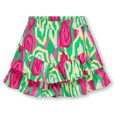 Groen geprinte skort Sia - Capuchon Fashion