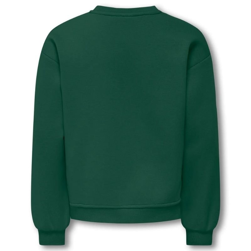 Donkergroen geprinte sweater Victory - Capuchon Fashion