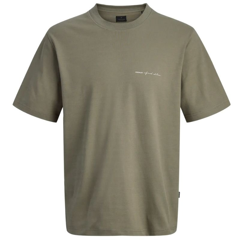 Groen relaxed fit t-shirt Blaowen - Capuchon Fashion
