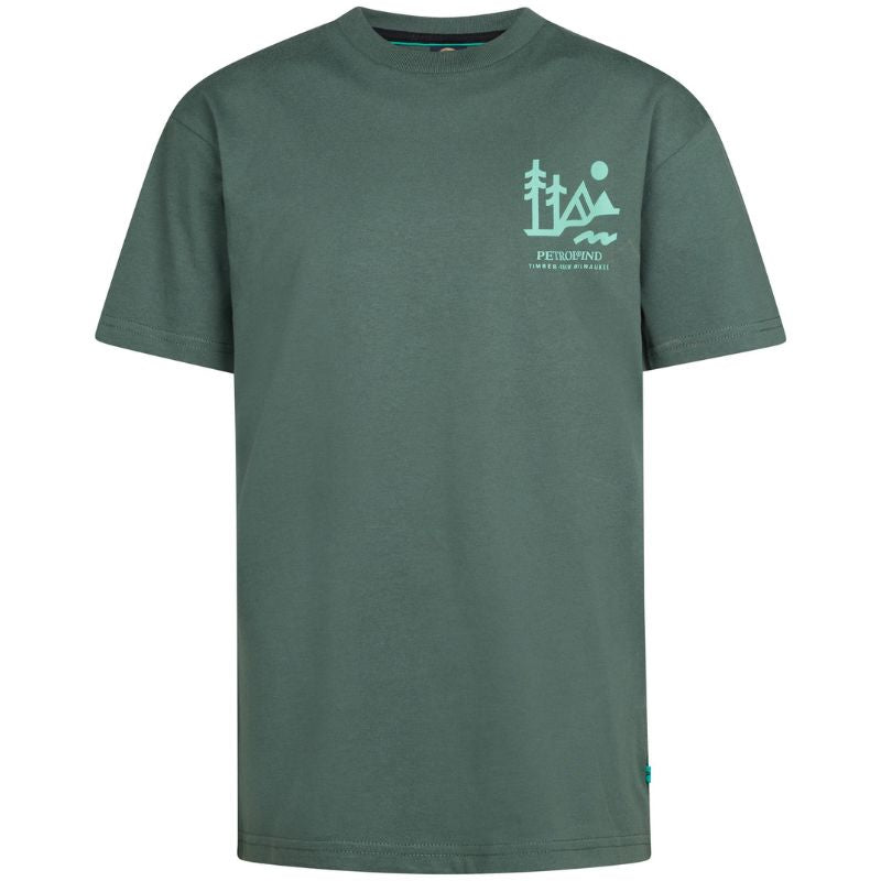 Groen t-shirt classic print TSR679 - Capuchon Fashion