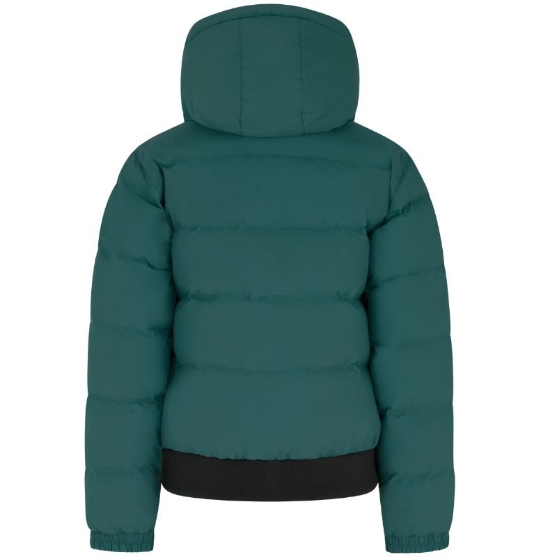 Groenblauwe Puffer snowjacket Eliny - Capuchon Fashion