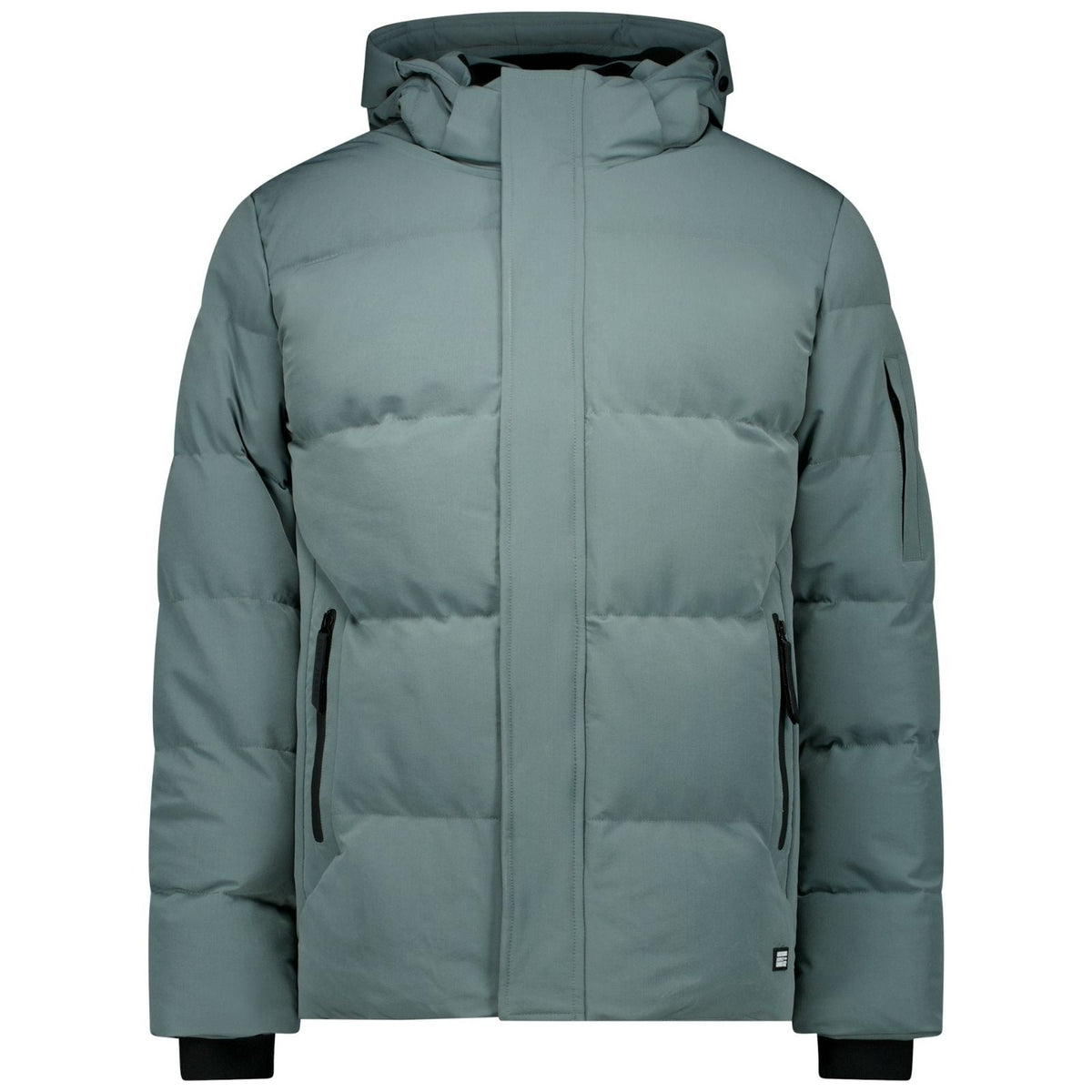 Groenblauwe winter jacket Jaxham - Capuchon Fashion