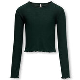 Groene longsleeve Nella - Capuchon Fashion