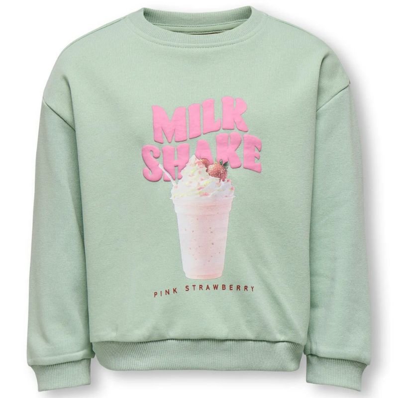 Groene loose fit geprinte sweater Sina - Capuchon Fashion