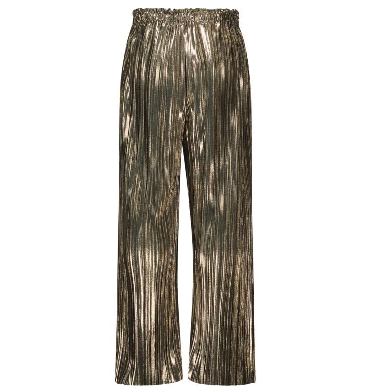 Groene metallic broek Fenna - Capuchon Fashion