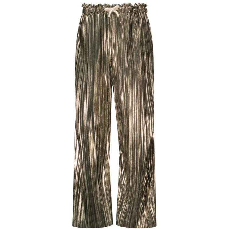 Groene metallic broek Fenna - Capuchon Fashion