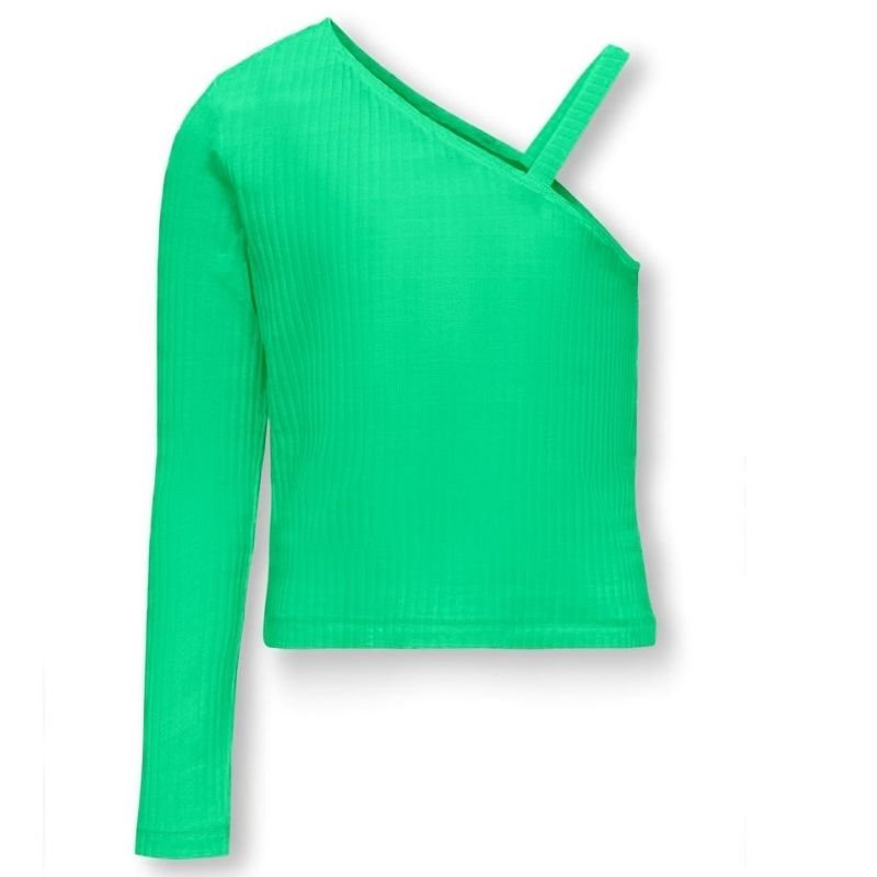 Groene one shoulder top Nella - Capuchon Fashion